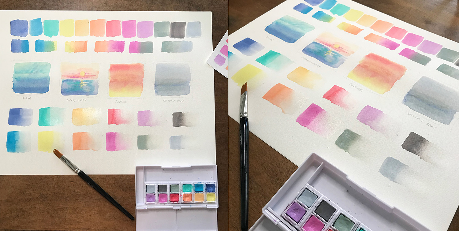 Testowanie zestawu Derwent Pastel Shades